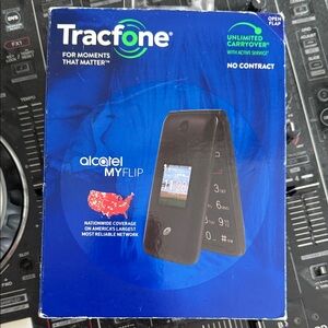 Alcatel MyFlip Black Cell Phone - Tracfone
